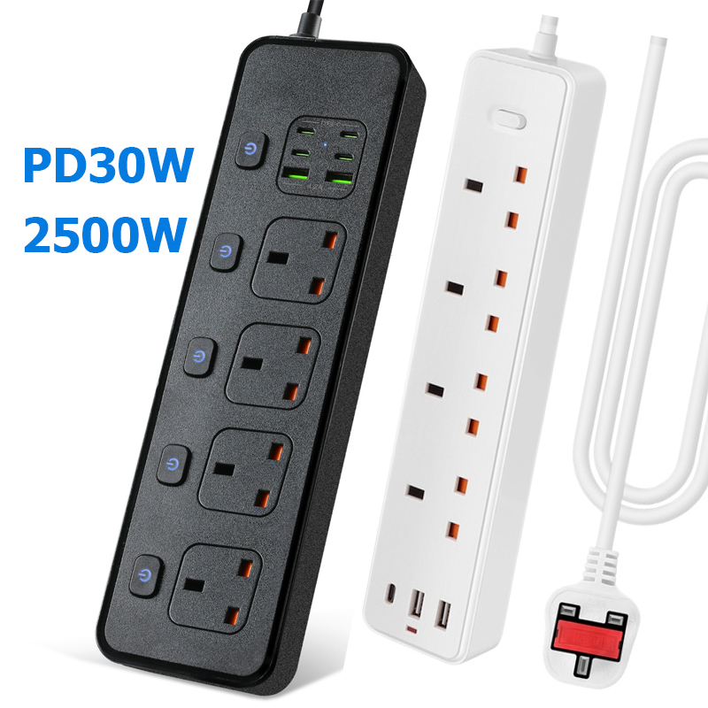 Power Strip Flat - Stekkerdoos Elektrisch stopcontact UK MY SG