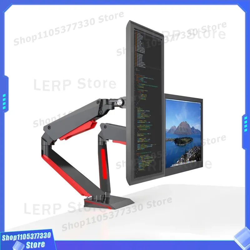 Desk Setup Dual Monitor - Aluminium Dubbele Monitorarm 15 tot 27