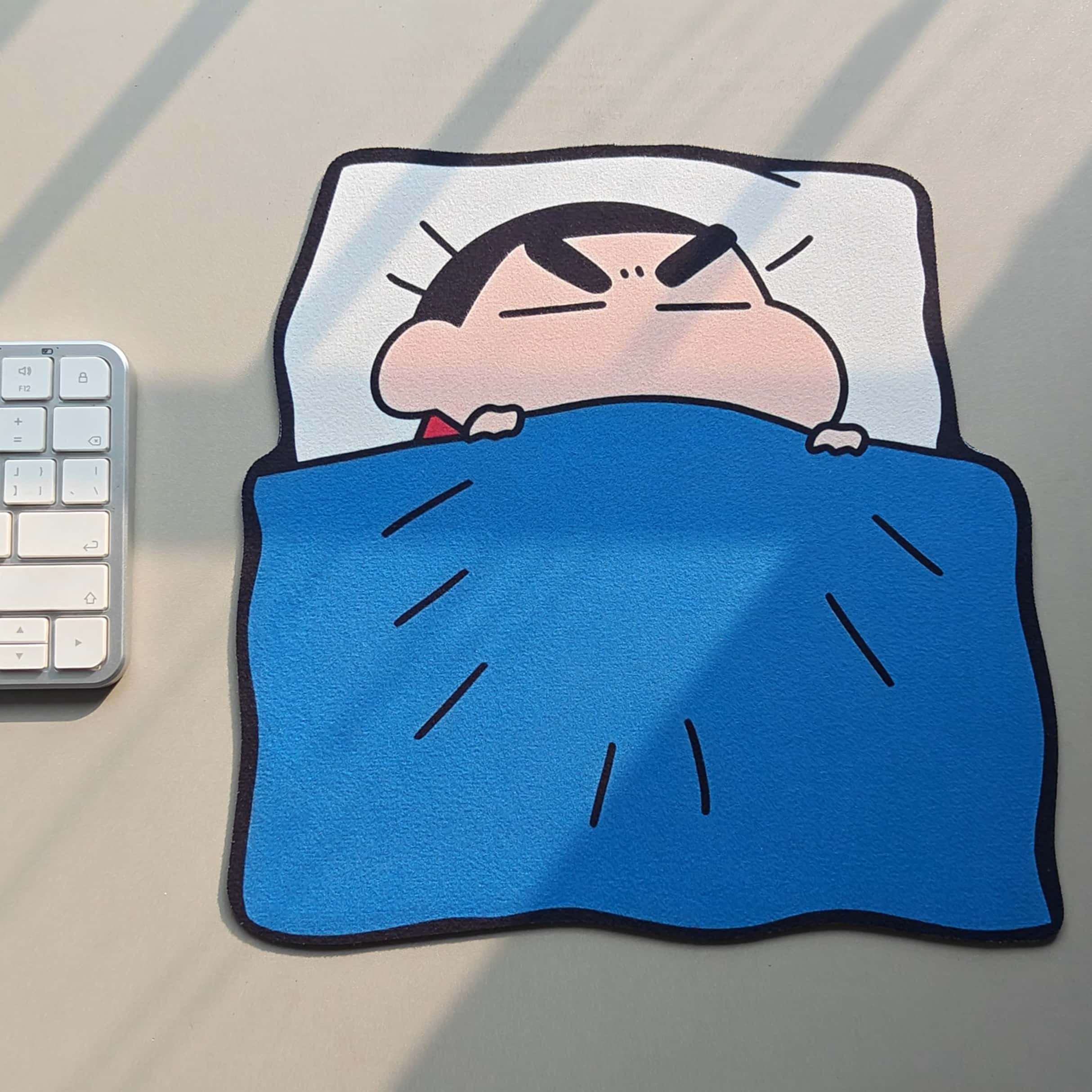 Desk Setup Ergonomic - Leuke Crayon Shinchan muismat, rubberen antislipbasis,