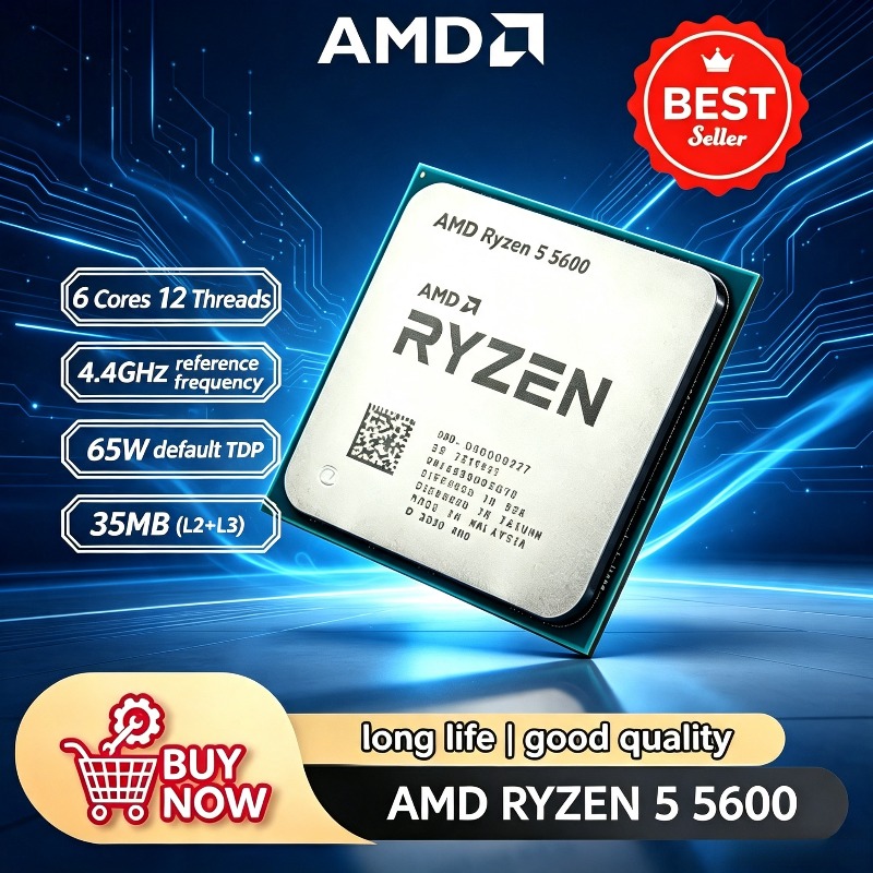 Amd Cpu Ryzen 5 - AMD Ryzen 5 5600 100% nieuw