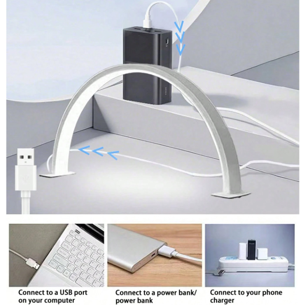 Desk Setup Light - Nagellamp 40/66CM Fill Light USB 5V