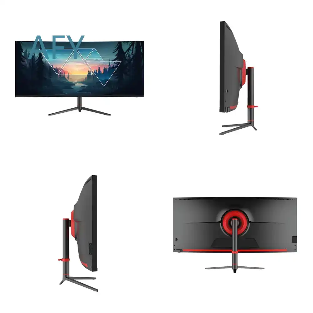 Desk Setup Dual Monitor - Flashworth 34 inch 4K gebogen gamingmonitor