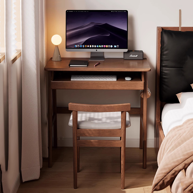 Desk Setup With Laptop - Wandtafel Studenten Computerbureaus Opbergopstelling Staande planken