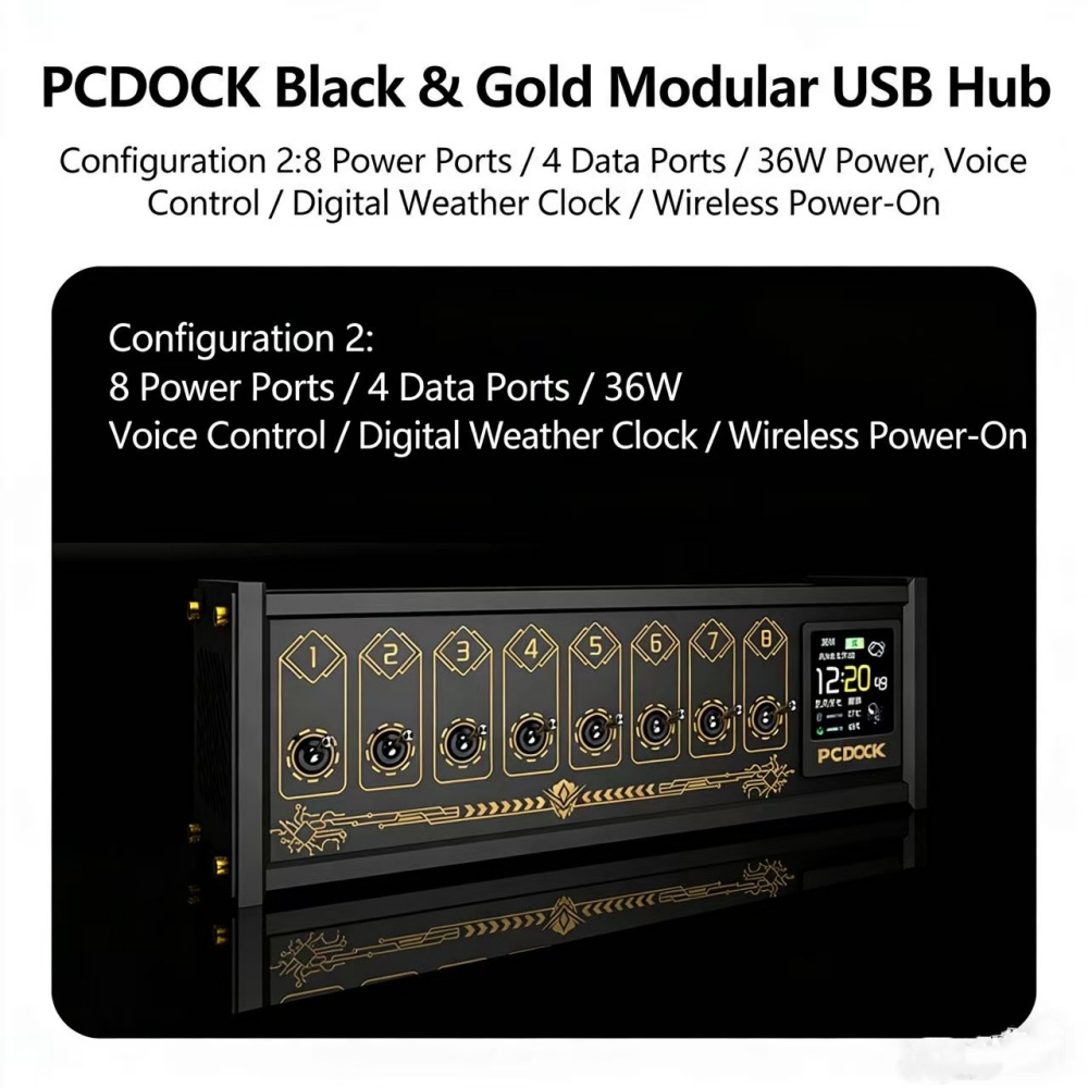 Desk Setup For Laptop - PCDOCK USB-desktop-stroomstrip met schakelaar, draadloze aan/uit-knop,
