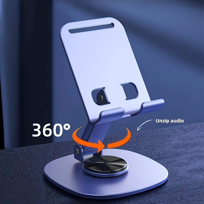 Desk Setup Gear - Stevige metalen opvouwbare telefoonstandaard, 360 °