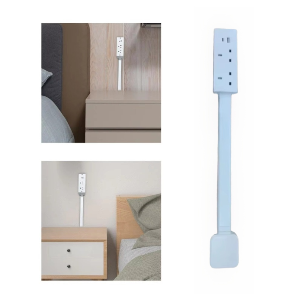 Power Strip Flat - Draait 180° ° Verlenger voor stopcontacten