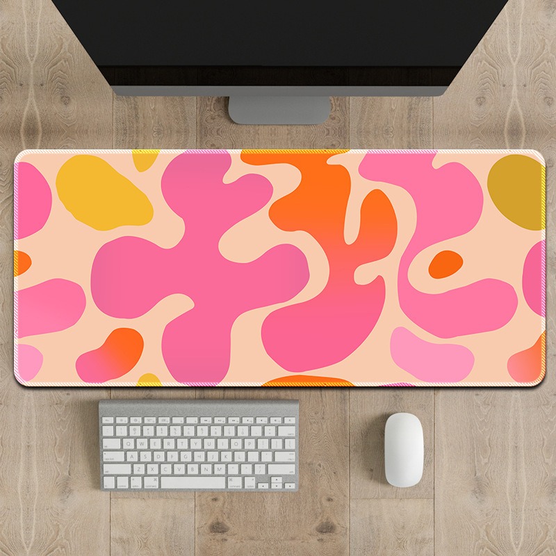 Abstract roze oranje blob bure - Y2K Desk Setup recensie en prijs