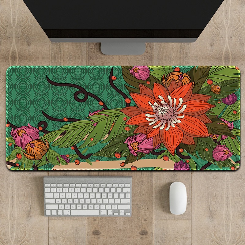 Abstract roze oranje blob bure - Y2K Desk Setup recensie en prijs