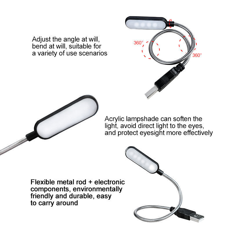 Mini 4-LED-boeklamp Draagbare  - Desk Setup For Laptop recensie en prijs