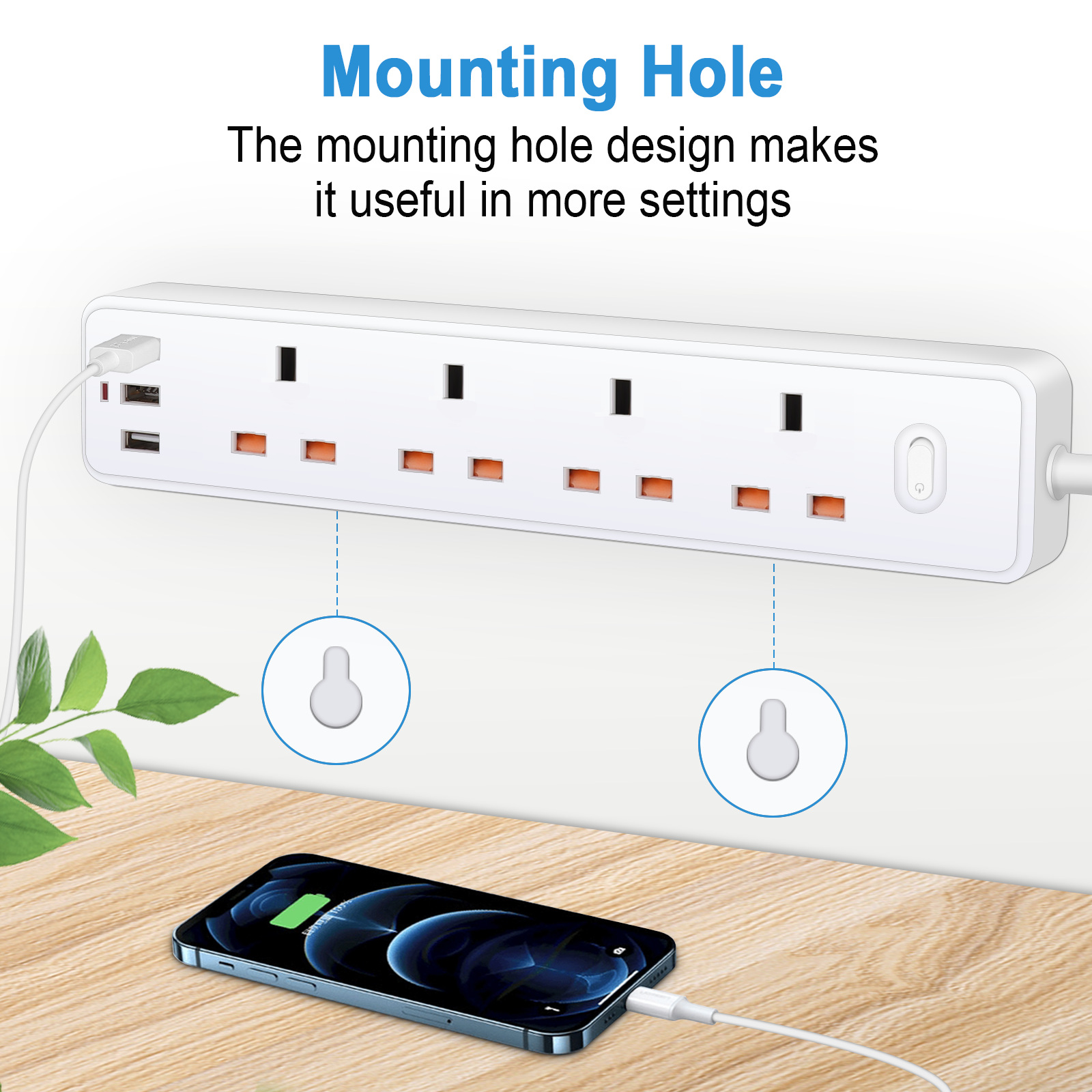 Stekkerdoos Elektrisch stopcon - Power Strip Flat recensie en prijs