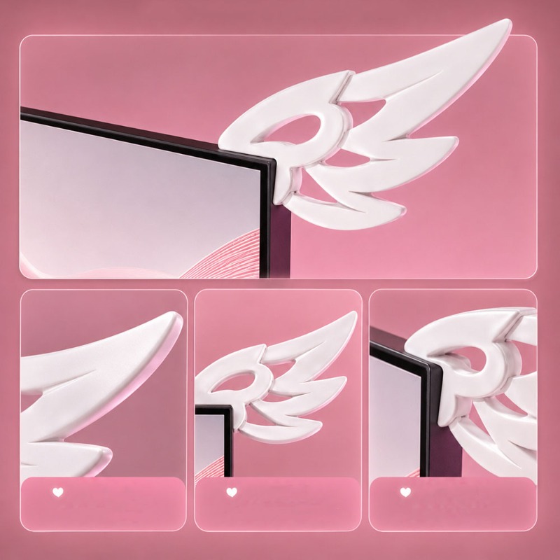 Kawaii 3D-vleugeldecoratie voo - Desk Setup No Monitor recensie en prijs