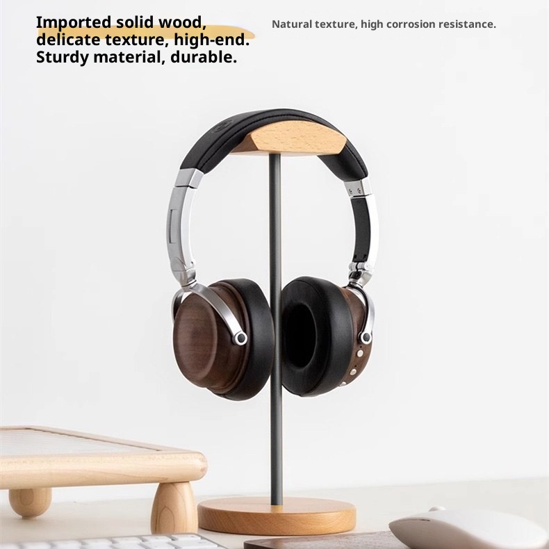 Houten en aluminium hoofdtelef - Headphone Hook Under recensie en prijs
