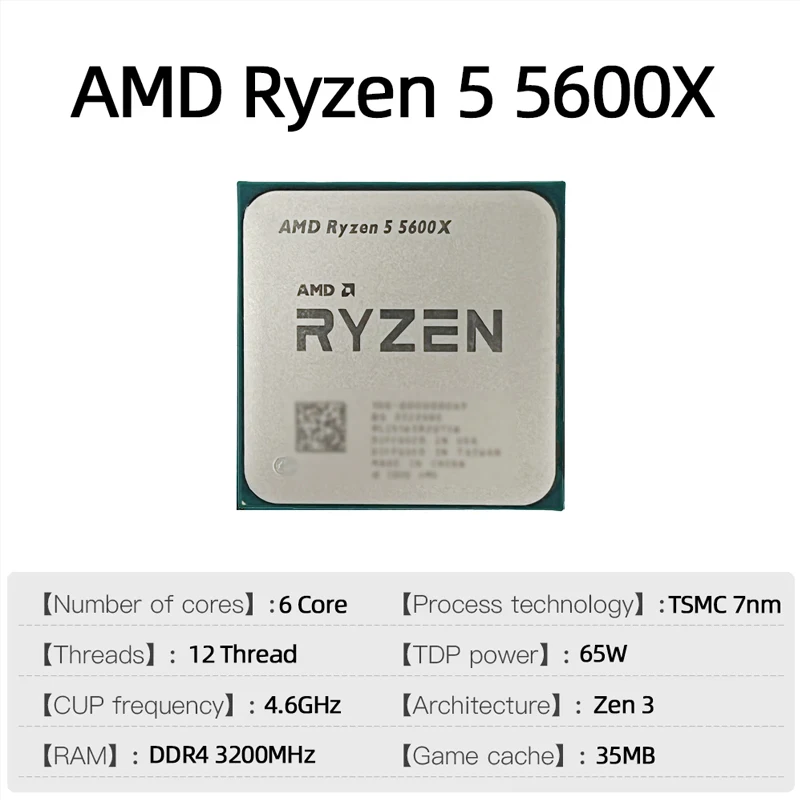 AMD Ryzen 5 5600X AMD R5 5600X - Amd Cpu Ryzen 5 recensie en prijs
