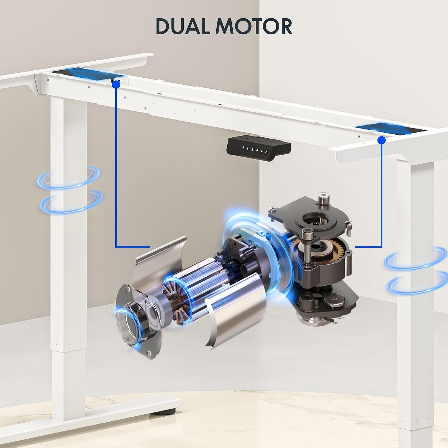 Groot Elektrisch In hoogte ver - Desk Setup Dual Monitor recensie en prijs