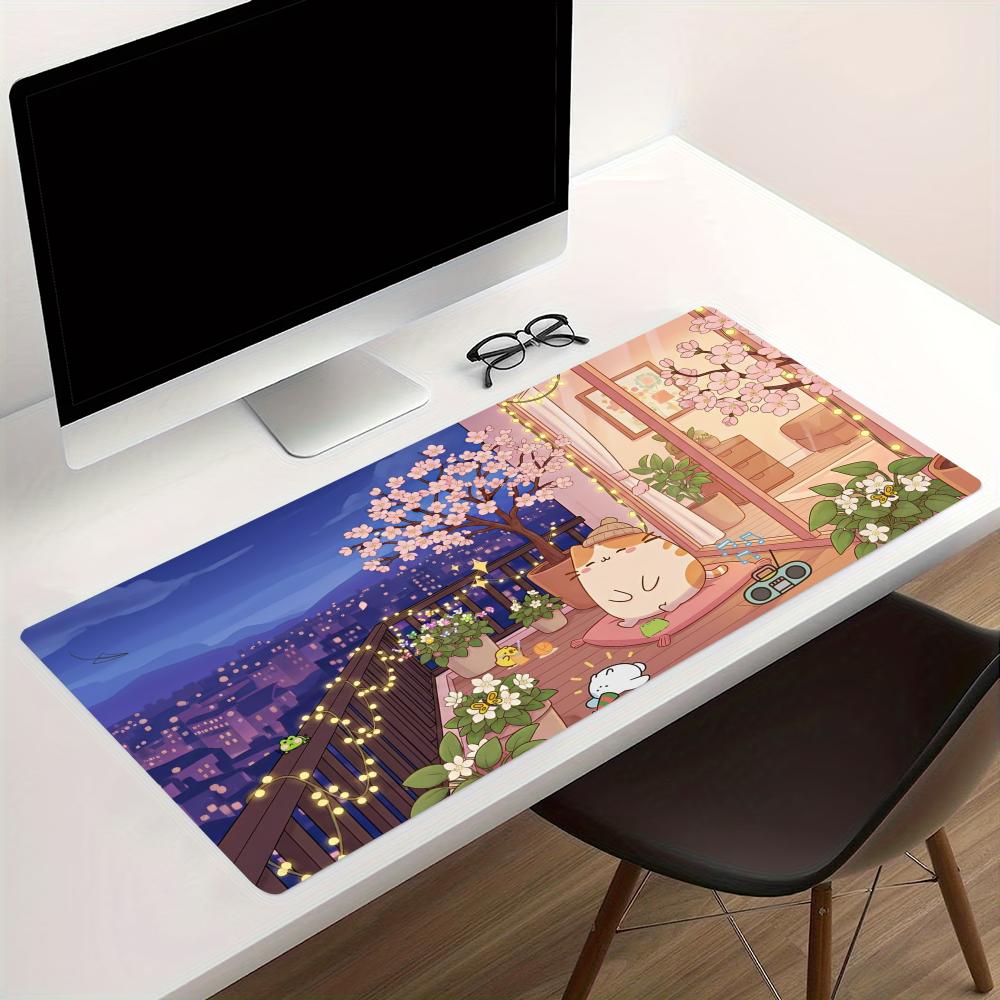 Cosy Anime Street Extended Gam - Desk Setup With Laptop recensie en prijs