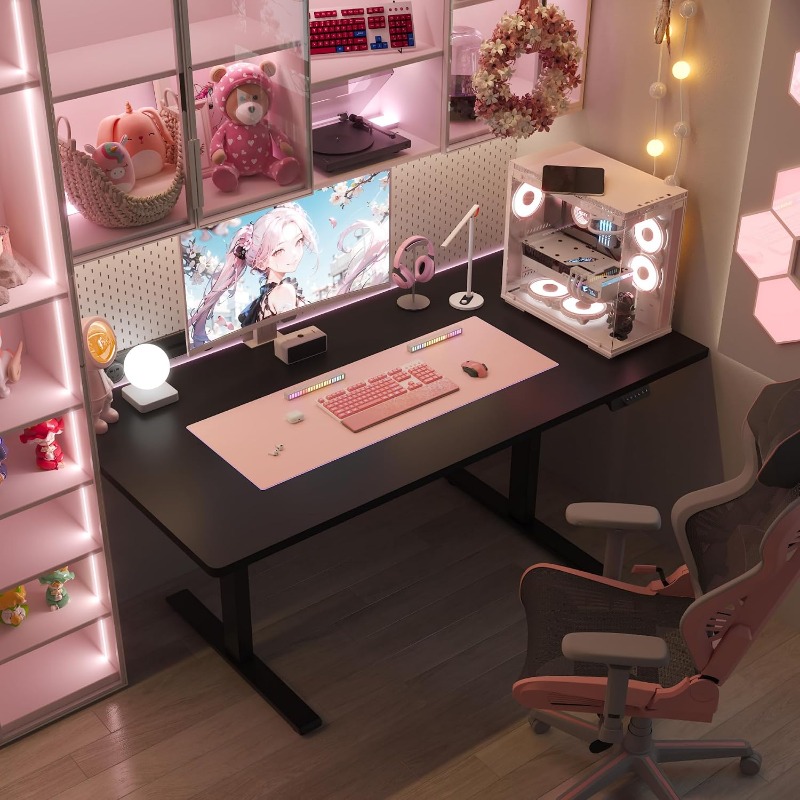 FLEXISPOT Elektrisch Verstelba - Desk Setup Dual Monitor recensie en prijs