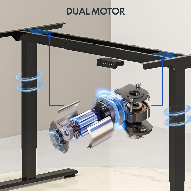 FLEXISPOT Elektrisch Verstelba - Desk Setup Dual Monitor recensie en prijs
