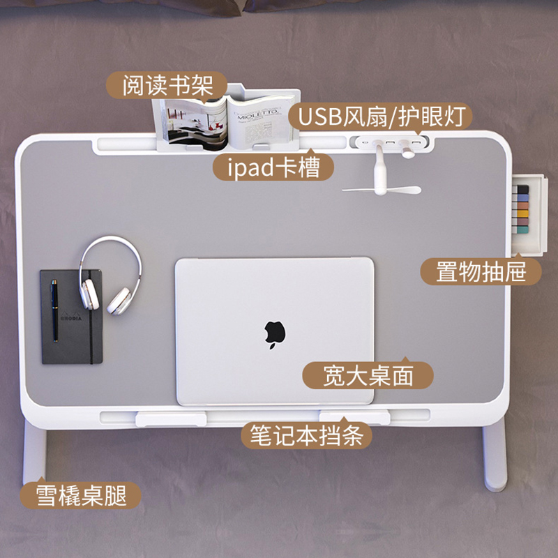 Boven bedtafel Bureautafels vo - Desk Setup With Laptop recensie en prijs
