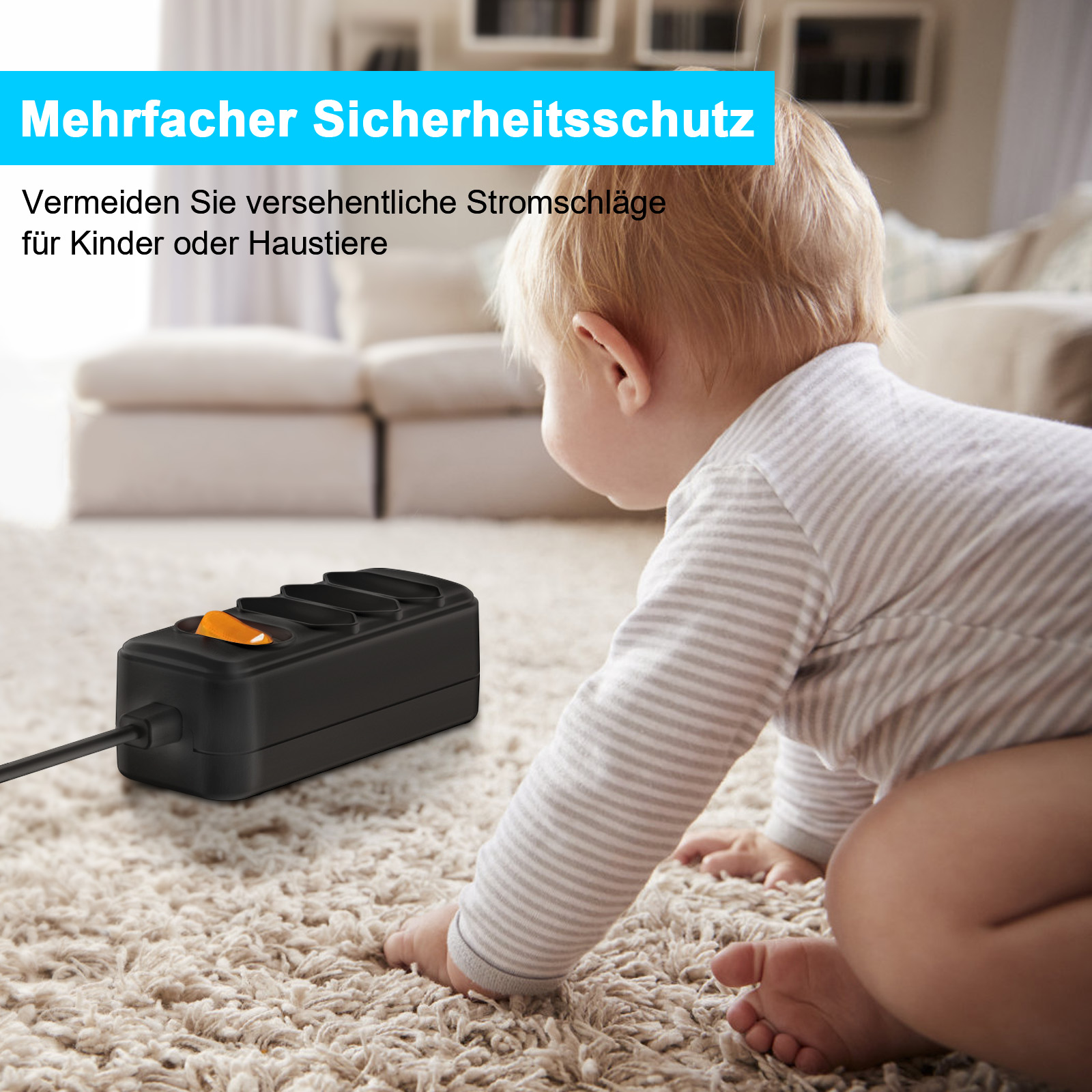 Europees EU 2-polig stopcontac - Power Strip Flat recensie en prijs