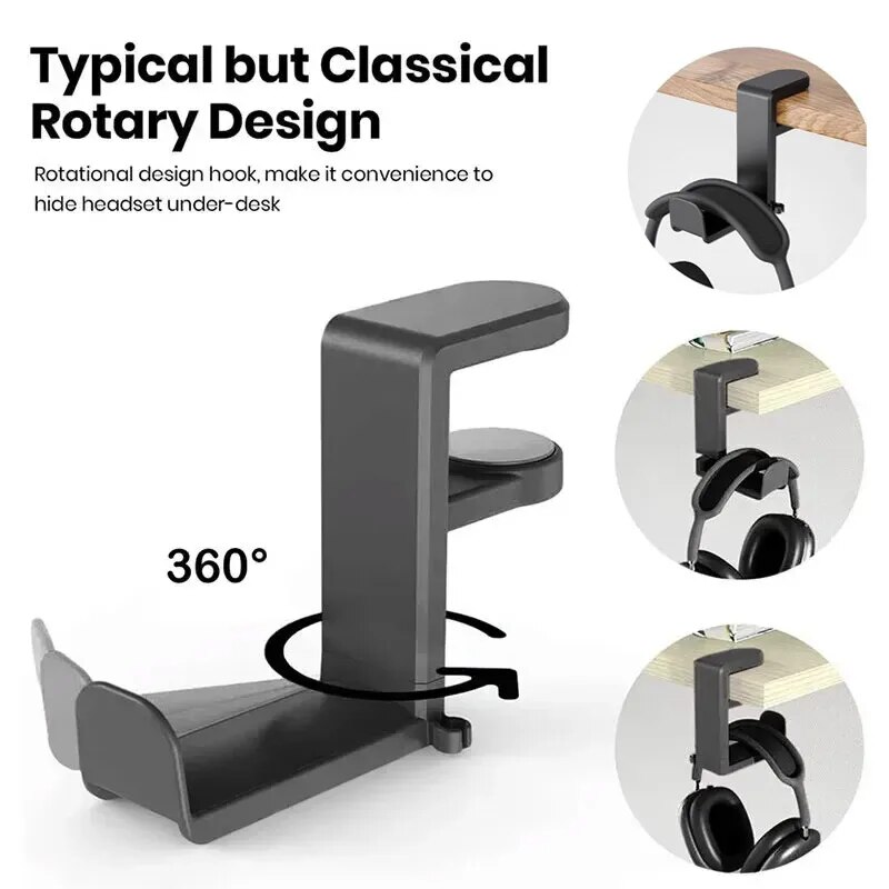Universele Desktop 360 °   Dra - Headphone Hook Under recensie en prijs