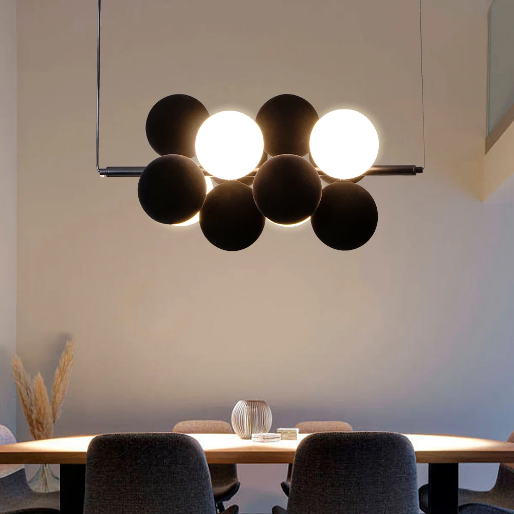 Postmoderne kunst LED-kroonluc - Desk Setup White recensie en prijs