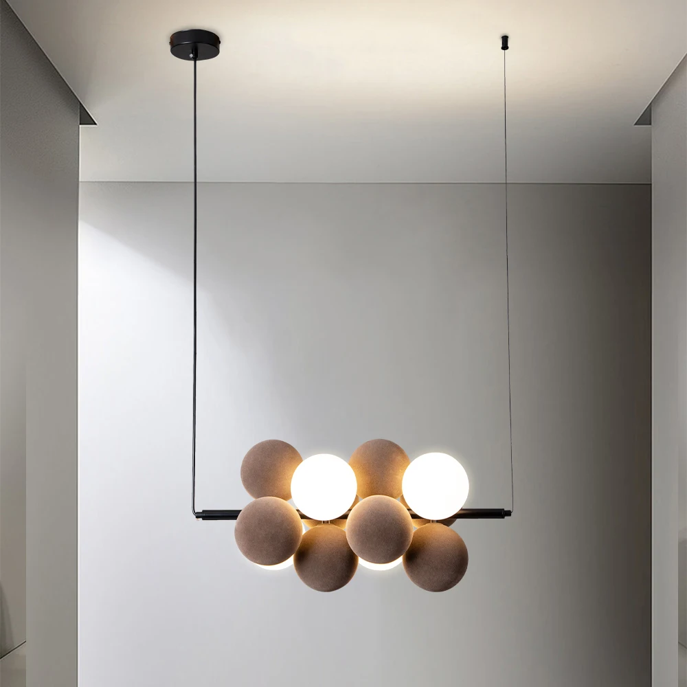 Postmoderne kunst LED-kroonluc - Desk Setup White recensie en prijs