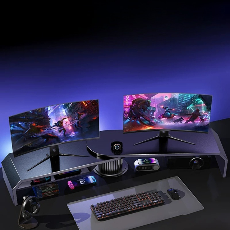 Gaming Dubbele Monitorstandaar - Desk Setup Dual Monitor recensie en prijs
