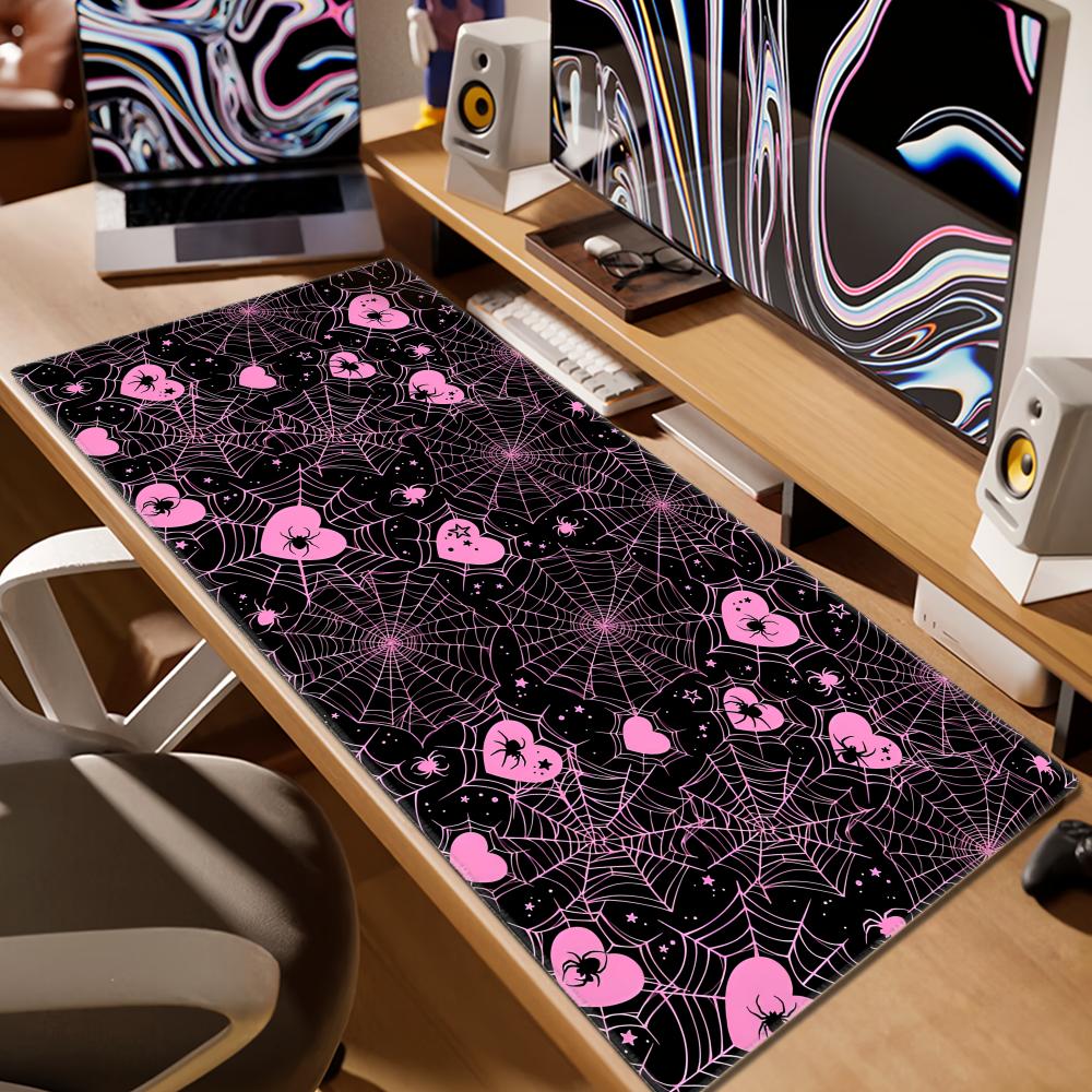90x40 Wit of Roze Spinnenweb H - Desk Setup With Laptop recensie en prijs