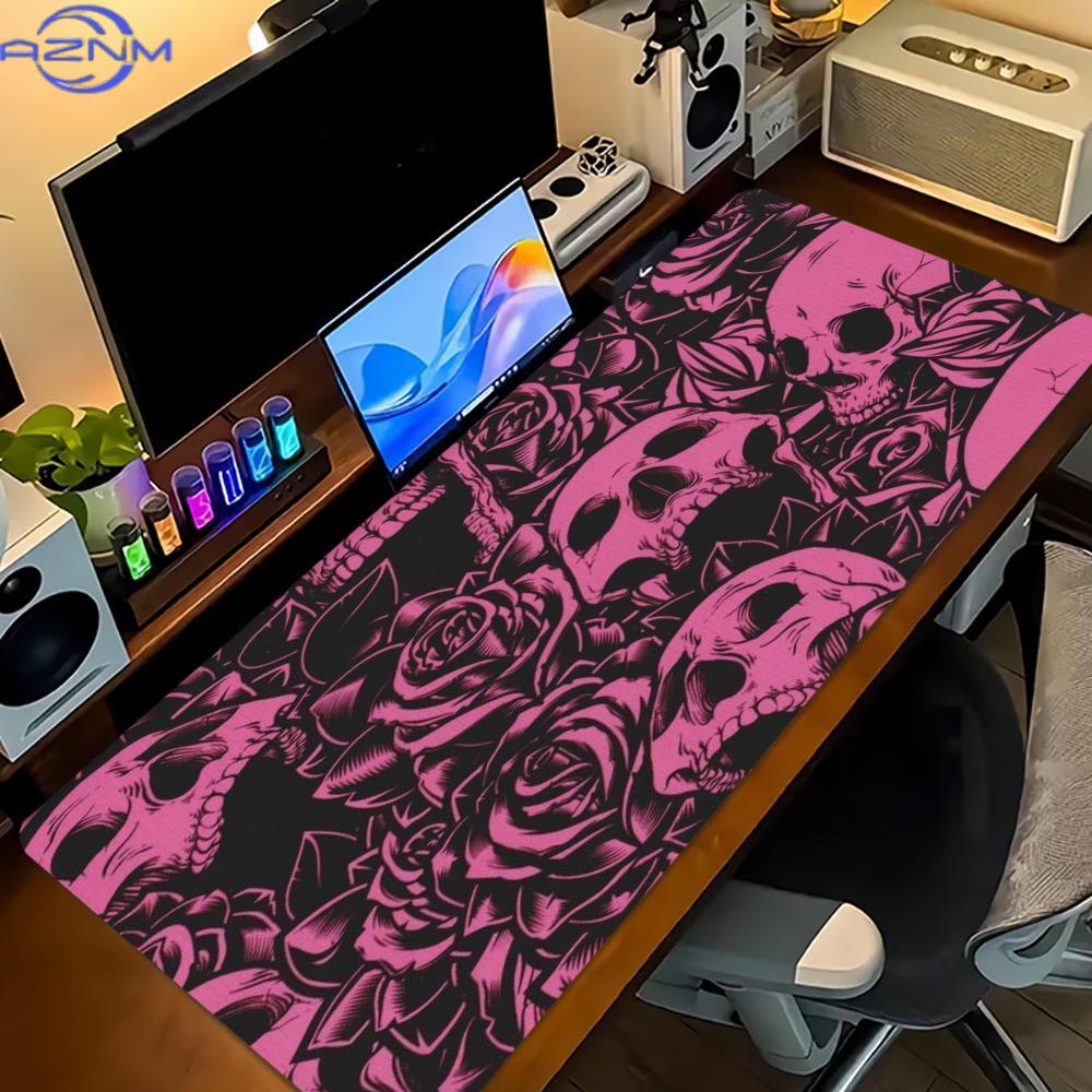 Roze Rozen Schedel Uitgebreide - Desk Setup With Laptop recensie en prijs