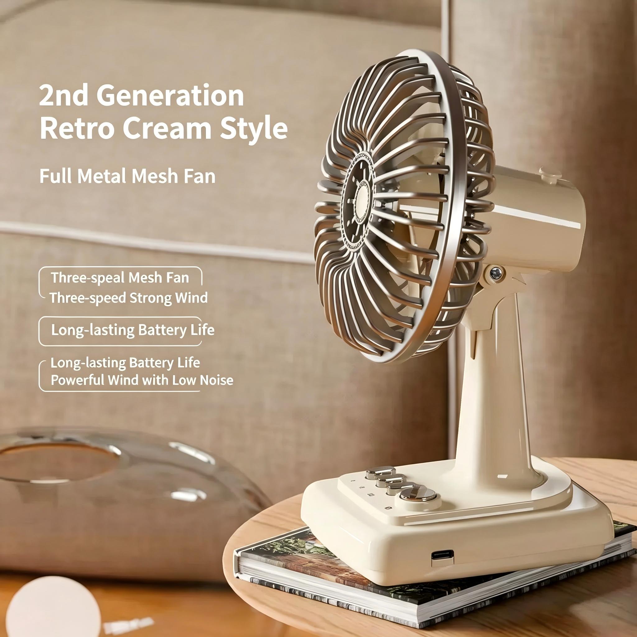 Retro Alloy bureauventilator,  - Fan Desk Small Usb recensie en prijs