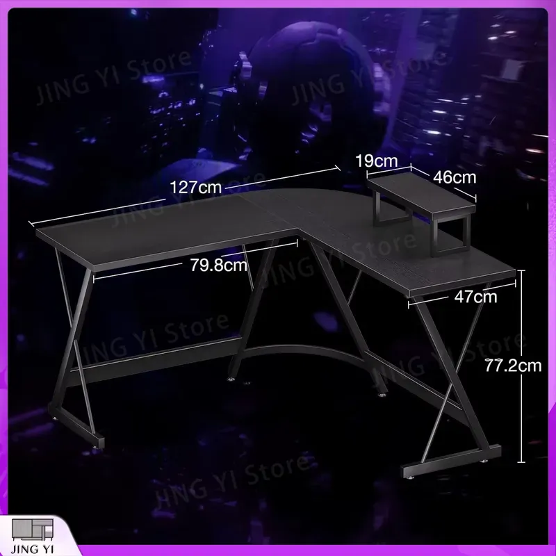 L-vormig gamingbureau met moni - Desk Setup No Monitor recensie en prijs