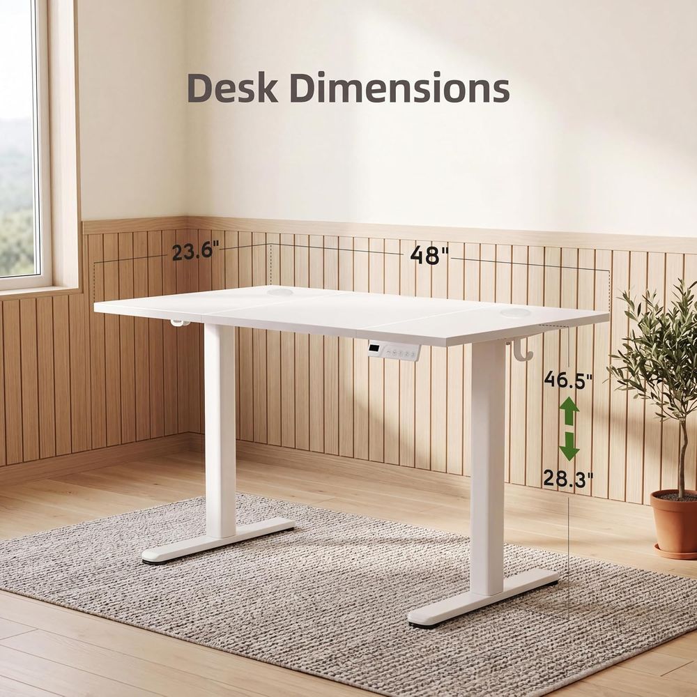 Gemotoriseerd verstelbaar bure - Desk Setup Dual Monitor recensie en prijs