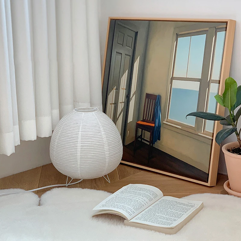 Japanse Rijstpapier Lantaarn L - Desk Setup White recensie en prijs