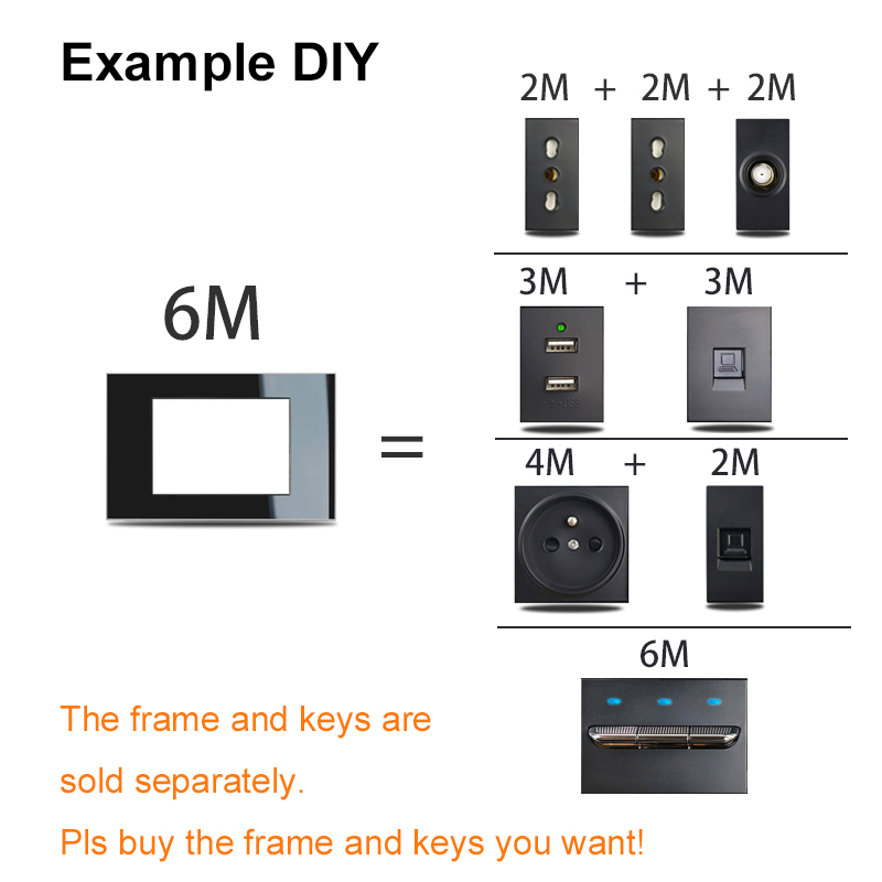 Ons Italië Soort Diy Wit Glas  - Power Strip Flat recensie en prijs