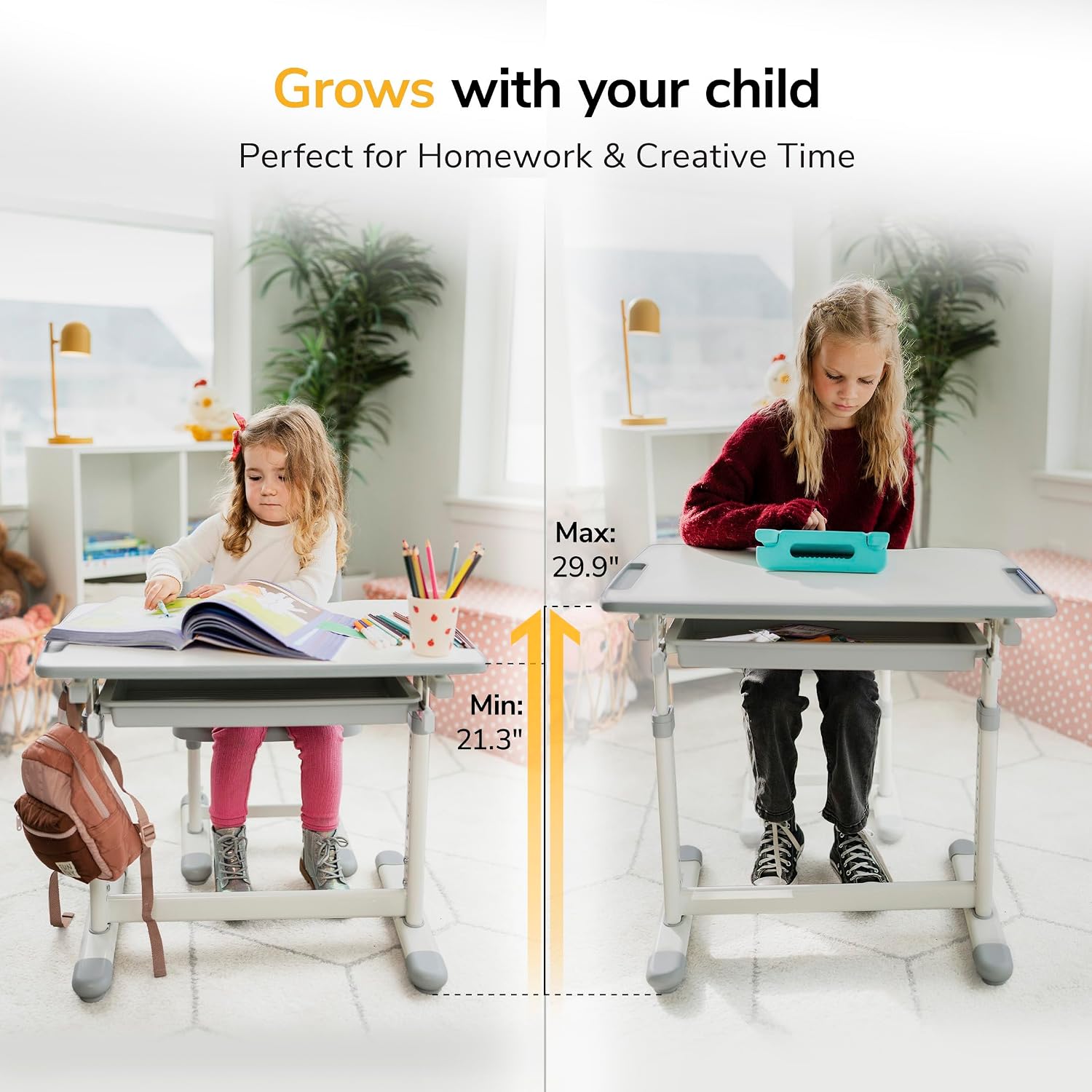Kinderbureau en stoelenset, in - Desk Setup Ergonomics recensie en prijs