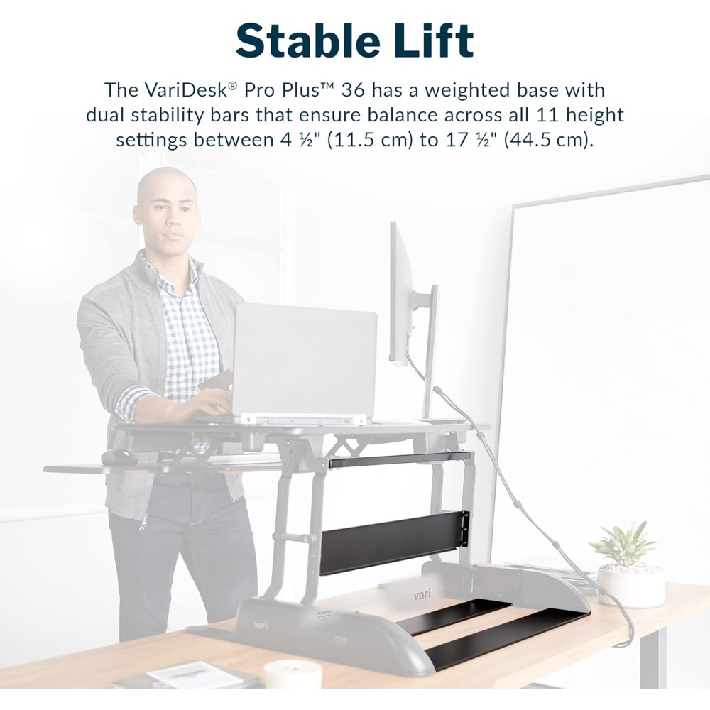 Desk Pro Plus 36, staande omvo - Desk Setup Dual Monitor recensie en prijs