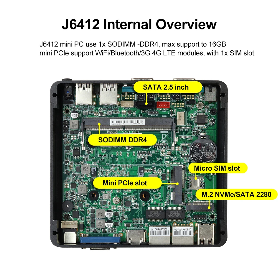 XCY Mini PC Intel Celeron J641 - Intel Cpu Core I5 recensie en prijs