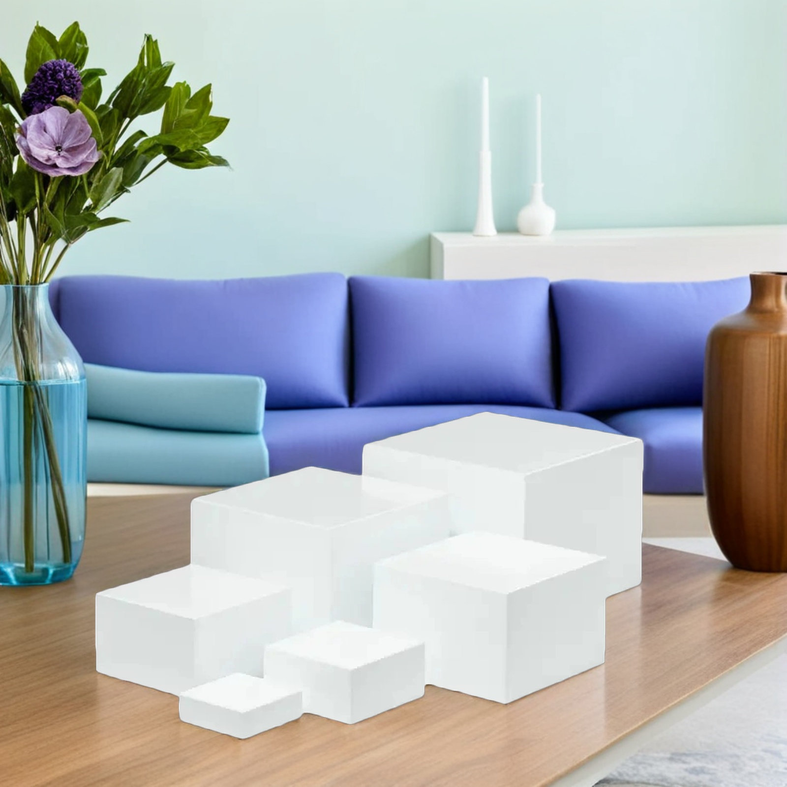 6 stuks witte plastic desktop  - Desk Setup White recensie en prijs
