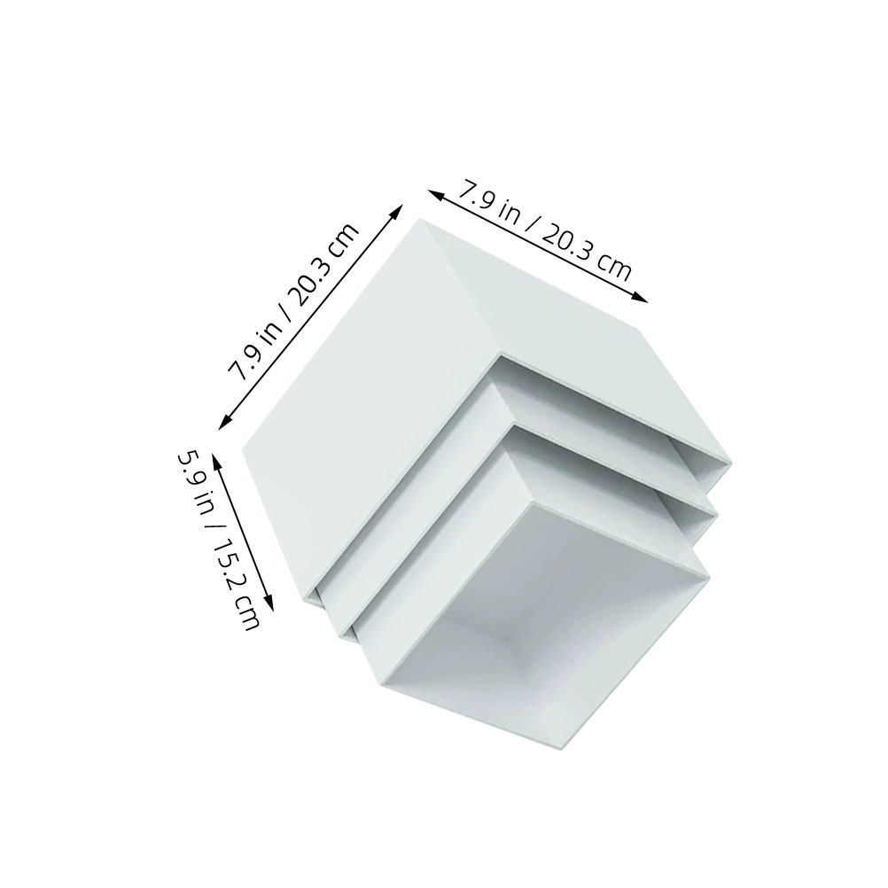 6 stuks witte plastic desktop  - Desk Setup White recensie en prijs