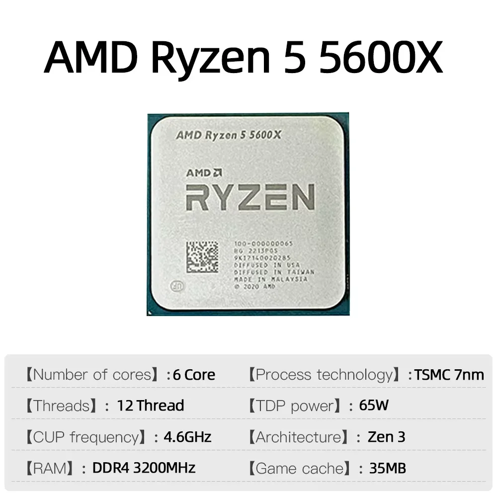AMD Ryzen 5 5600X 7NM Processo - Amd Cpu Ryzen 5 recensie en prijs