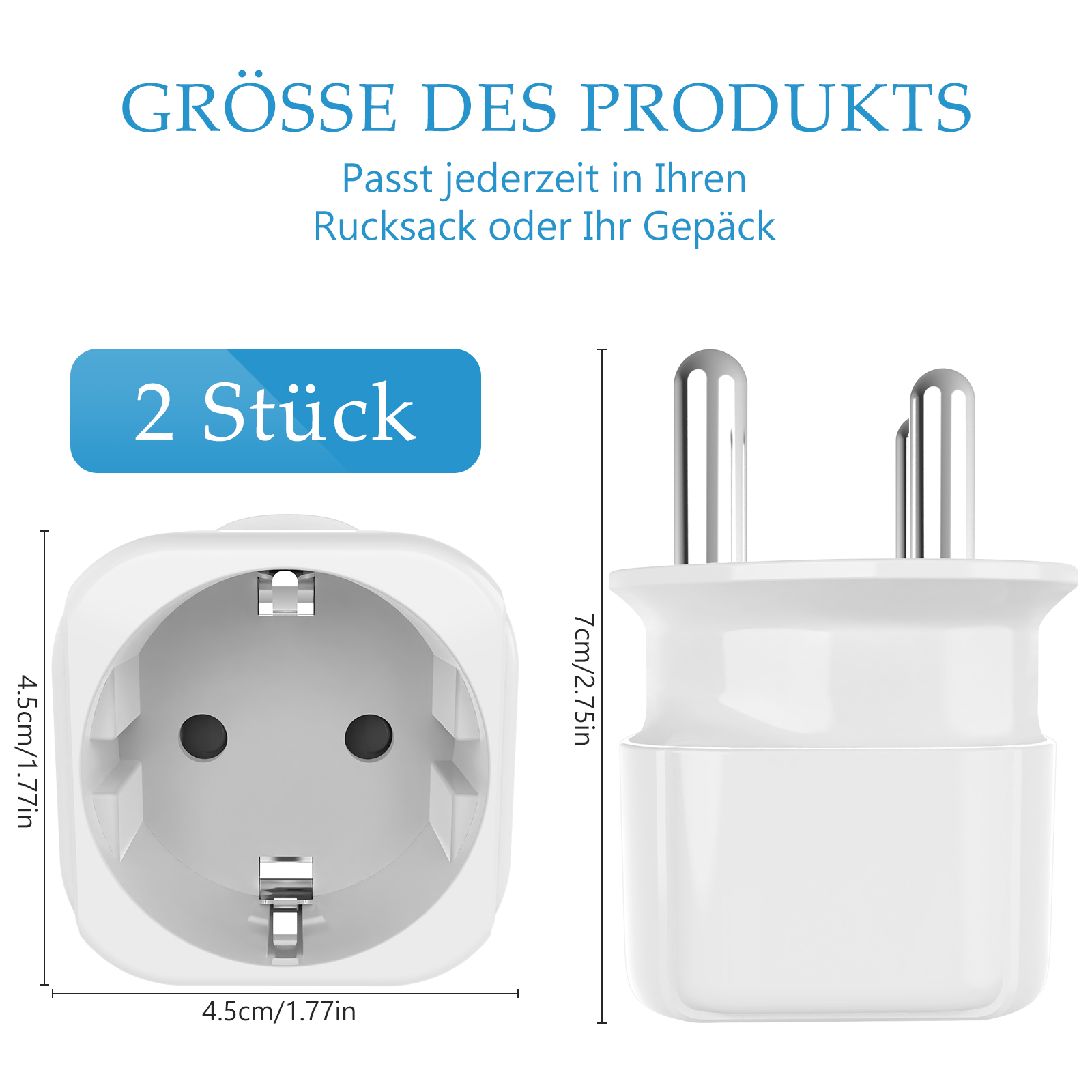 2 STKS Zuid-Afrika reisadapter - Power Strip Flat recensie en prijs