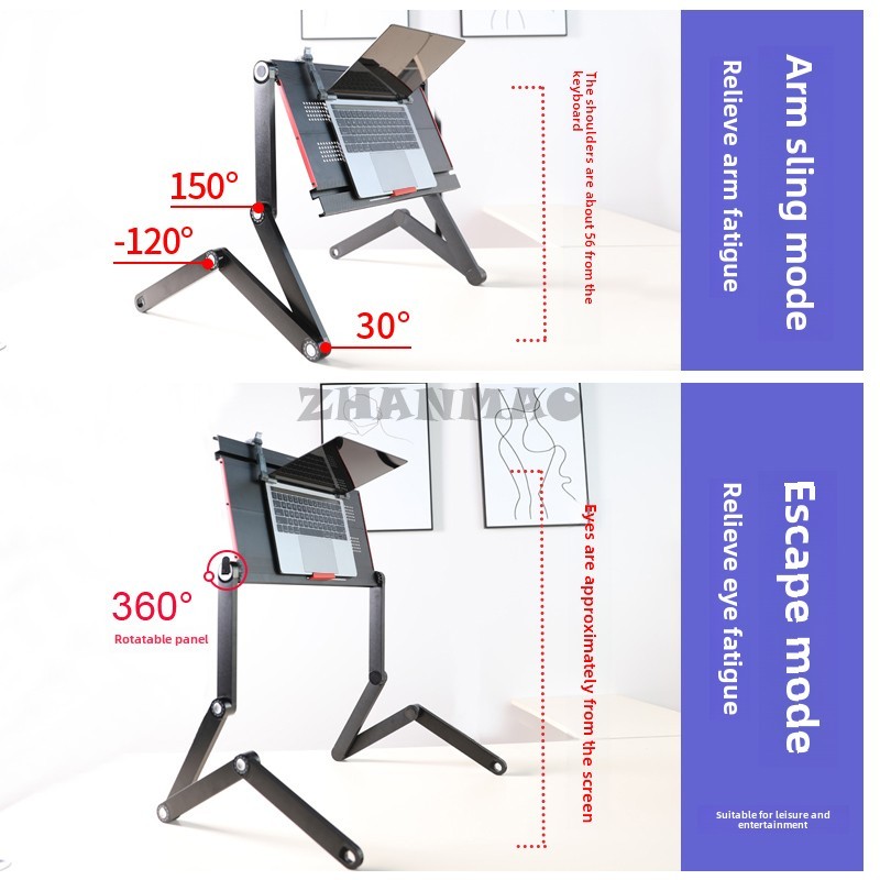 Liggend plat op het bed, lapto - Desk Setup For Laptop recensie en prijs