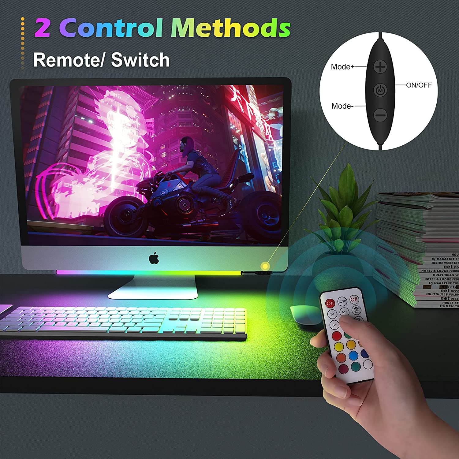 Onder monitor lichtbalk RGB Dr - Desk Setup No Monitor recensie en prijs