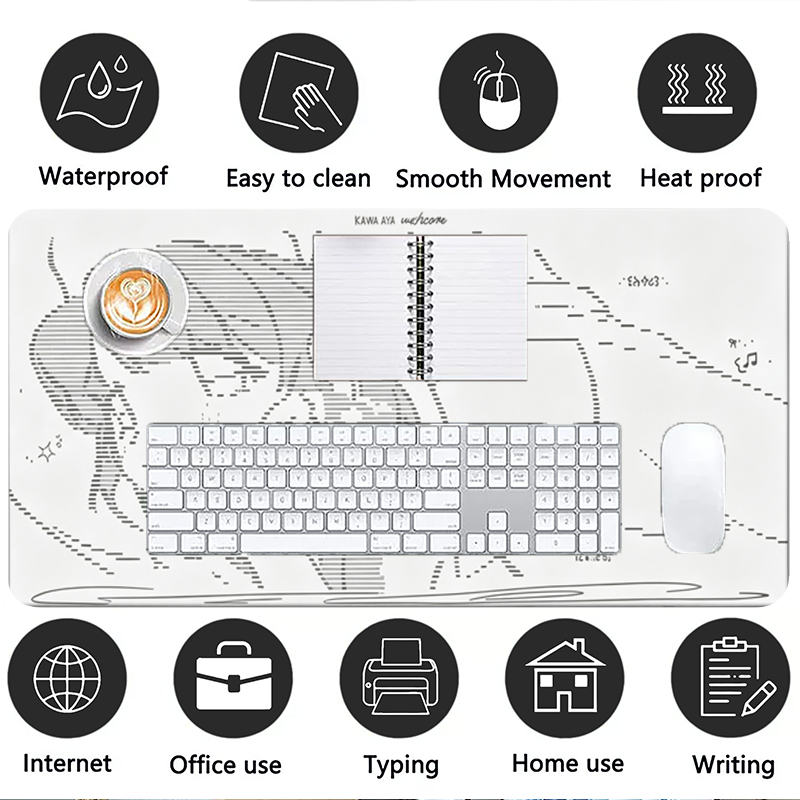 1 Stuks Lederen Muismat Anime  - Desk Setup Ergonomic recensie en prijs
